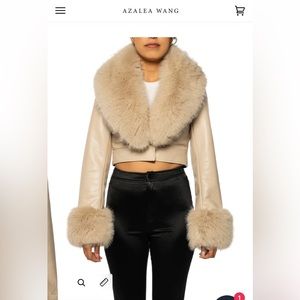 New Faux Fur Crop Jacket